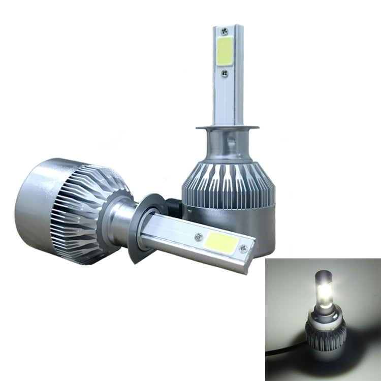 2 fari LED per auto H1 18W 1800LM 6000K IP68 impermeabili con 2 lampade LED COB, DC 9-36V, H1