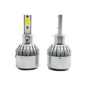 2 fari LED per auto H3 18W 1800LM 6000K IP68 impermeabili con 2 lampade LED COB, DC 9-36V, H3