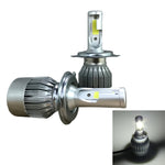 2 fari LED per auto H4 18W 1800LM 6000K IP68 impermeabili con 2 lampade LED COB, DC 9-36V, H4