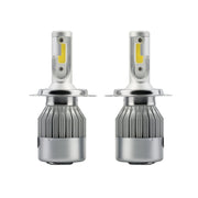 2 fari LED per auto H4 18W 1800LM 6000K IP68 impermeabili con 2 lampade LED COB, DC 9-36V, H4