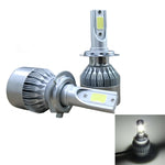 2 fari H7 18W 1800LM 6000K impermeabili IP68 per auto per auto con 2 lampade LED COB, DC 9-36V, H7