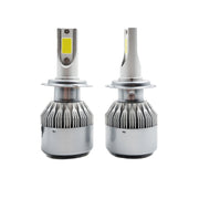 2 fari H7 18W 1800LM 6000K impermeabili IP68 per auto per auto con 2 lampade LED COB, DC 9-36V, H7