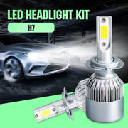 2 fari H7 18W 1800LM 6000K impermeabili IP68 per auto per auto con 2 lampade LED COB, DC 9-36V, H7