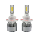 2 fari H13 18W 1800LM 6000K impermeabili IP68 per auto per auto con 2 lampade LED COB, DC 9-36V, H13