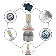 2 fari H13 18W 1800LM 6000K impermeabili IP68 per auto per auto con 2 lampade LED COB, DC 9-36V, H13