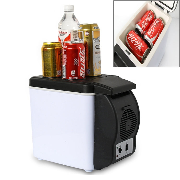 Frigorifero a basso rumore da 6 litri per raffreddamento e riscaldamento multifunzione portatile per auto da 48 W, per auto e casa, lunghezza cavo: 1,8 m, 6L Low Noise