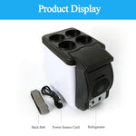 Frigorifero a basso rumore da 6 litri per raffreddamento e riscaldamento multifunzione portatile per auto da 48 W, per auto e casa, lunghezza cavo: 1,8 m, 6L Low Noise
