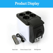 Frigorifero a basso rumore da 6 litri per raffreddamento e riscaldamento multifunzione portatile per auto da 48 W, per auto e casa, lunghezza cavo: 1,8 m, 6L Low Noise
