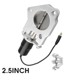 Kit motore di controllo valvole di scarico elettriche da corsa in acciaio inossidabile da 2,5 pollici per auto universale, 2.5 inch