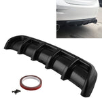 Diffusore per labbra paraurti posteriore universale per auto 6 Stile pinna di squalo ABS nero, dimensioni: 67 cm, Black