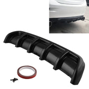 Diffusore per labbra paraurti posteriore universale per auto 6 Stile pinna di squalo ABS nero, dimensioni: 67 cm, Black