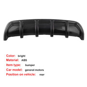 Diffusore per labbra paraurti posteriore universale per auto 6 Stile pinna di squalo ABS nero, dimensioni: 67 cm, Black