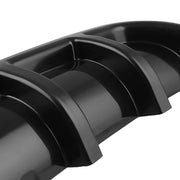 Diffusore per labbra paraurti posteriore universale per auto 6 Stile pinna di squalo ABS nero, dimensioni: 67 cm, Black