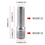 20 PZ 5 cm Modifica Auto Universale Ruote Estese Conversione Perno M14x1.5 a M12x1.5 Adattatore A Vite LN032 LN033 LN044, 5cm M14x1.5 to M12x1.5