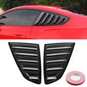 2 pezzi pannello in fibra di carbonio verniciato pannello per finestra laterale copertura per feritoia pannello di raffreddamento set per Ford Mustang 2015-2018, Carbon Fiber Painted Panel