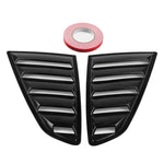 2 pezzi pannello in fibra di carbonio verniciato pannello per finestra laterale copertura per feritoia pannello di raffreddamento set per Ford Mustang 2015-2018, Carbon Fiber Painted Panel
