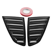 2 pezzi pannello in fibra di carbonio verniciato pannello per finestra laterale copertura per feritoia pannello di raffreddamento set per Ford Mustang 2015-2018, Carbon Fiber Painted Panel