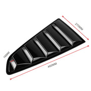 2 pezzi pannello in fibra di carbonio verniciato pannello per finestra laterale copertura per feritoia pannello di raffreddamento set per Ford Mustang 2015-2018, Carbon Fiber Painted Panel