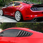 2 pezzi pannello in fibra di carbonio verniciato pannello per finestra laterale copertura per feritoia pannello di raffreddamento set per Ford Mustang 2015-2018, Carbon Fiber Painted Panel