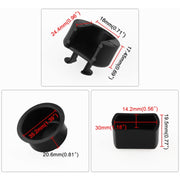 Kit inserto boccola perno cerniera portellone posteriore in ABS automobilistico da 4 pezzi per Ford / Dodge E7TZ-99430B22-A, For Ford / Dodge