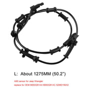 Sensore di velocità della ruota anteriore ABS per auto 68003281AC per Jeep Wrangler JK 2007-2018, For 2007-2018 Jeep Wrangler JK