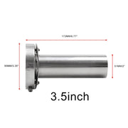 Punta del silenziatore di coda non regolabile per tubo di scarico in acciaio inossidabile 304 per auto universale da 3,5 pollici, 3.5 inchUnadjustable