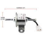 Pompa del carburante elettrica esterna per iniezione in linea da 90 l/h per auto 129612-52100 per mini escavatore Yanmar 4TNV88 Hitachi, Car 90L/H In-Line Injection Fuel Pump