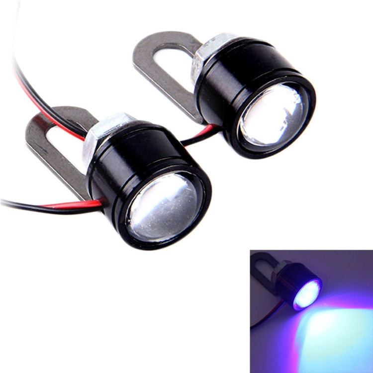 2 luci LED Eagle Eyes 12V 3W per moto, lunghezza cavo: 45 cm, Wire Length: 45cm