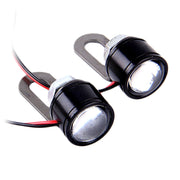 2 luci LED Eagle Eyes 12V 3W per moto, lunghezza cavo: 45 cm, Wire Length: 45cm