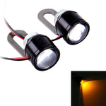 2 luci LED Eagle Eyes 12V 3W per moto, lunghezza cavo: 45 cm, Wire Length: 45cm
