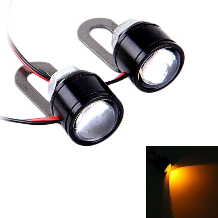 2 luci LED Eagle Eyes 12V 3W per moto, lunghezza cavo: 45 cm, Wire Length: 45cm