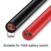 Cavo di collegamento per interruttore batteria da 8 AWG per auto/moto/transatlantico, 8 AWG
