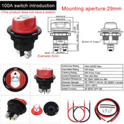 Cavo di collegamento per interruttore batteria da 8 AWG per auto/moto/transatlantico, 8 AWG