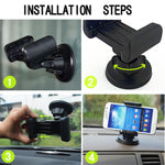 Supporto auto a ventosa per smartphone 68-80 mm