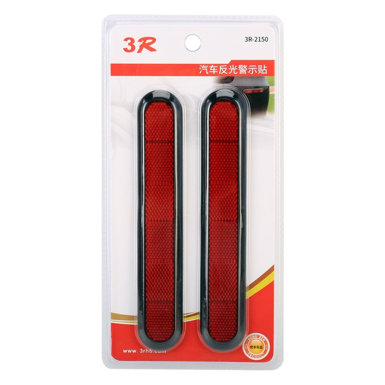 3R-2150 Adesivo esterno di avvertenza riflettente in plastica per auto da 2 pezzi, 3R-2150
