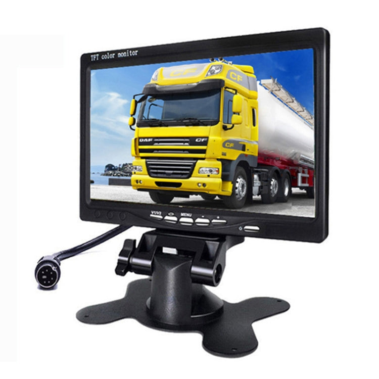 F0505 Monitor per specchietto retrovisore per auto con doppia fotocamera HD da 7 pollici, con cavo da 2 x 10 m, Dual Camera
