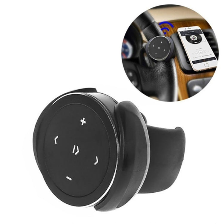 Controller wireless Bluetooth per auto, telefono cellulare, telecomando volante multifunzionale multimediale con supporto, with Holder (Black), with Holder (Silver)
