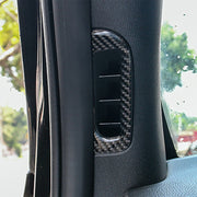 Adesivo decorativo in fibra di carbonio per uscita aria a colonna da 2 pezzi per Jeep Grand Cherokee, Air Outlet