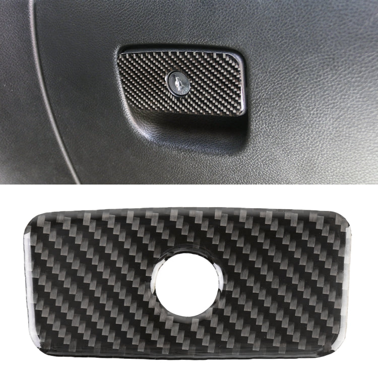 Adesivo decorativo in fibra di carbonio per scatola portaoggetti per sedile passeggero anteriore auto per Jeep Grand Cherokee, Front Passenger Seat Storage Box