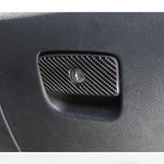 Adesivo decorativo in fibra di carbonio per scatola portaoggetti per sedile passeggero anteriore auto per Jeep Grand Cherokee, Front Passenger Seat Storage Box