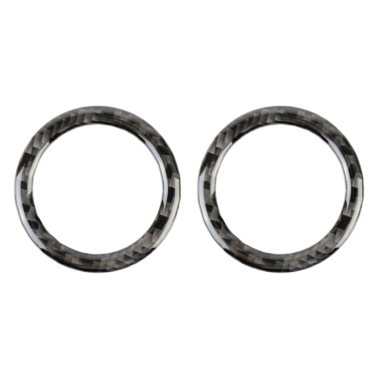 Adesivo decorativo in fibra di carbonio per clacson posteriore per auto da 2 pezzi per Jeep Grand Cherokee, Rear Horn