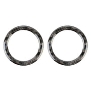 Adesivo decorativo in fibra di carbonio per clacson anteriore per auto da 2 pezzi per Jeep Grand Cherokee, Front Horn