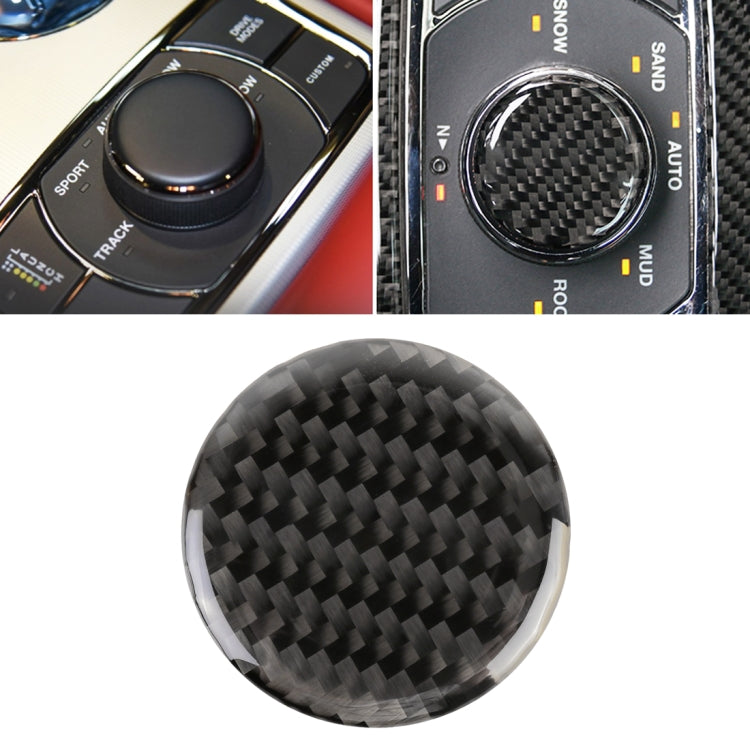 Adesivo decorativo in fibra di carbonio per rotazione della tazza dell'acqua per auto per Jeep Grand Cherokee, Water Cup Rotate Button