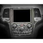 Adesivo decorativo in fibra di carbonio per navigazione con controllo centrale dell'auto per Jeep Grand Cherokee, Central Control Navigation