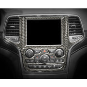 Adesivo decorativo in fibra di carbonio per navigazione con controllo centrale dell'auto per Jeep Grand Cherokee, Central Control Navigation