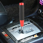Pomello del cambio per auto a colonna lunga in pelle metallica, dimensioni: 18x3,3 cm, Size: 18x3.3cm (Black), Size: 18x3.3cm (Blue), Size: 18x3.3cm (Red), Size: 18x3.3cm (Silver)