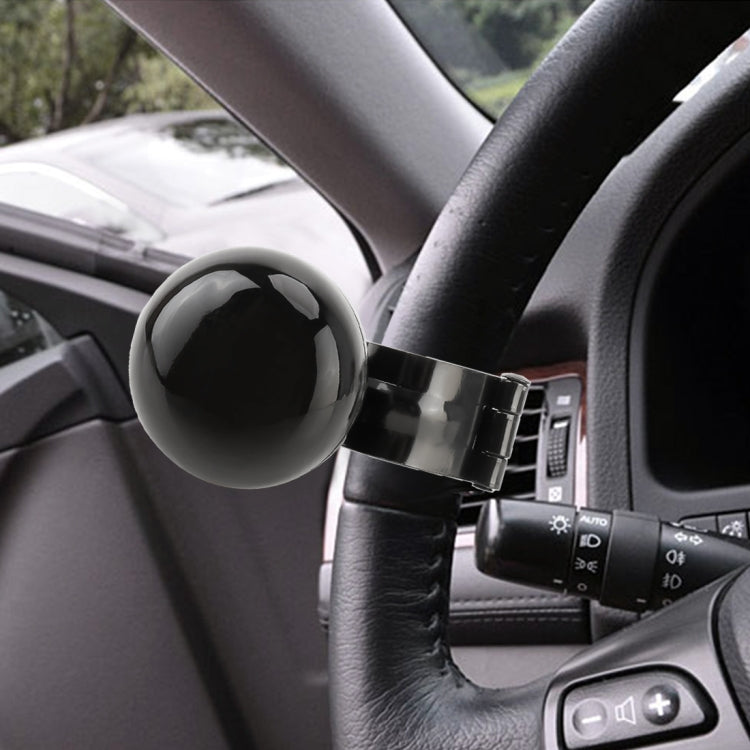 Volante universale per auto Manopola rotativa Ausiliario Booster Maniglia di controllo degli aiuti Volante per auto Booster Rinforzo ruota Manopola spinner automatica Palla, Car Steering Wheel Spinner Knob (Black)