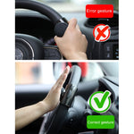 Volante universale per auto Manopola rotativa Ausiliario Booster Maniglia di controllo degli aiuti Volante per auto Booster Rinforzo ruota Manopola spinner automatica Palla, Car Steering Wheel Spinner Knob (Black)
