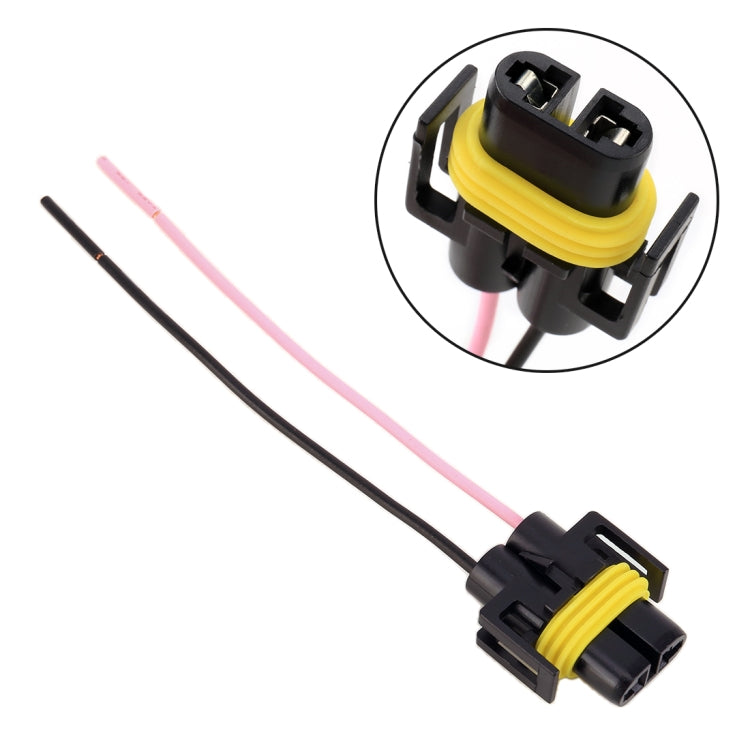 Presa maschio base portalampada H11 con filo, H11
