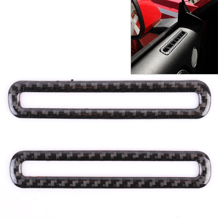 2 pezzi di adesivo decorativo per uscita portiera auto, modanatura per bocchetta dell'aria, striscia decorativa per Ford Mustang, Door Air Vent
